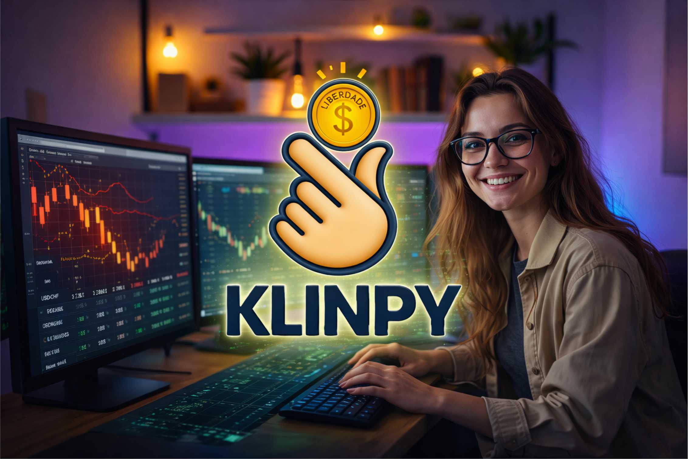 Plataforma educacional Academia Klinpy com aulas presenciais e online